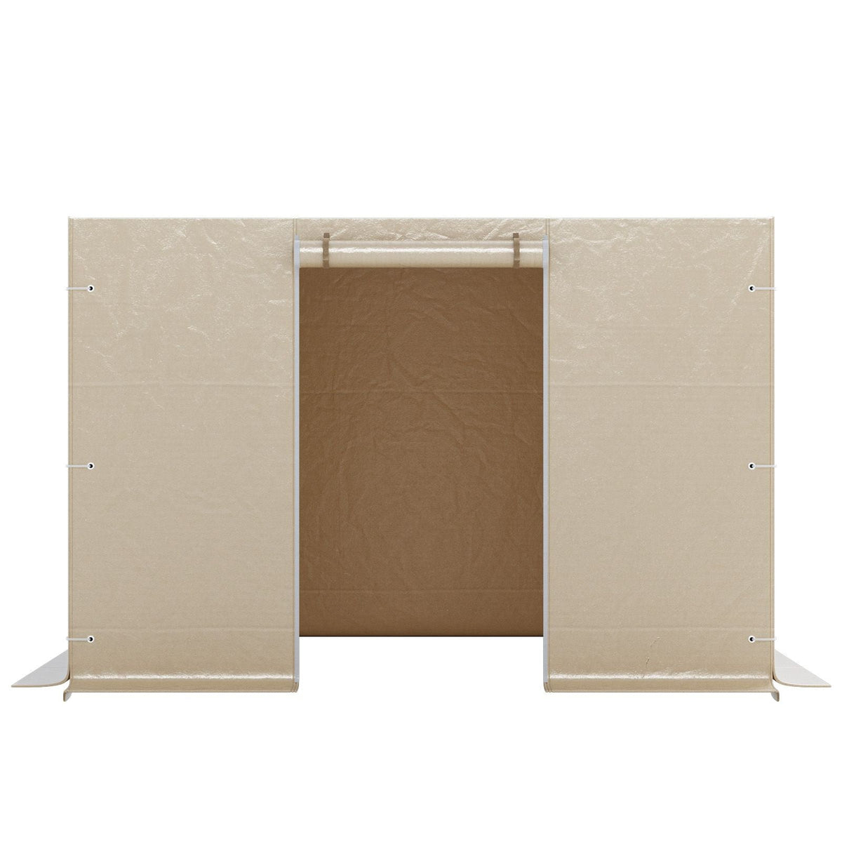 Gazebo Sidewall Fits 10 x 10 ft Gazebos, 4-Panel Winter Cover Side Walls for Hardtop Gazebo, High-Density PE Material, All Weather Outdoor Cover with Mesh Windows, Gazebos not Included