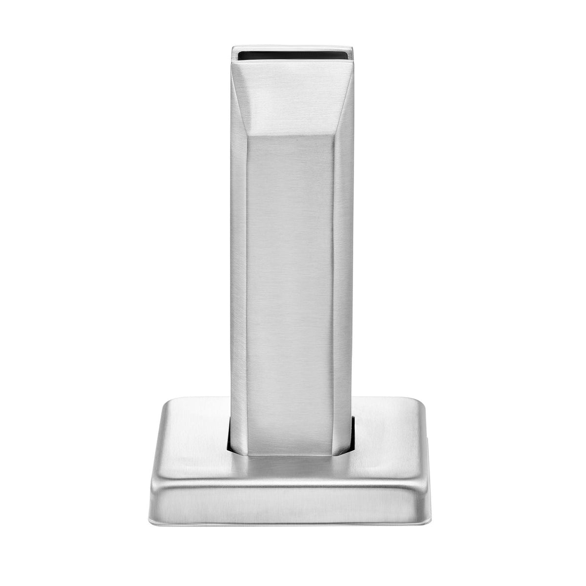 Glass Clamp, 10 PCS Square Glass Railing Bracket for 0.31 "-0.47 " Tempered Glass, 304 Stainless Steel Glass Mounting Clamp, 0.12' Thick Glass Shelf Bracket for Balcony, Garden, Stair, Silver