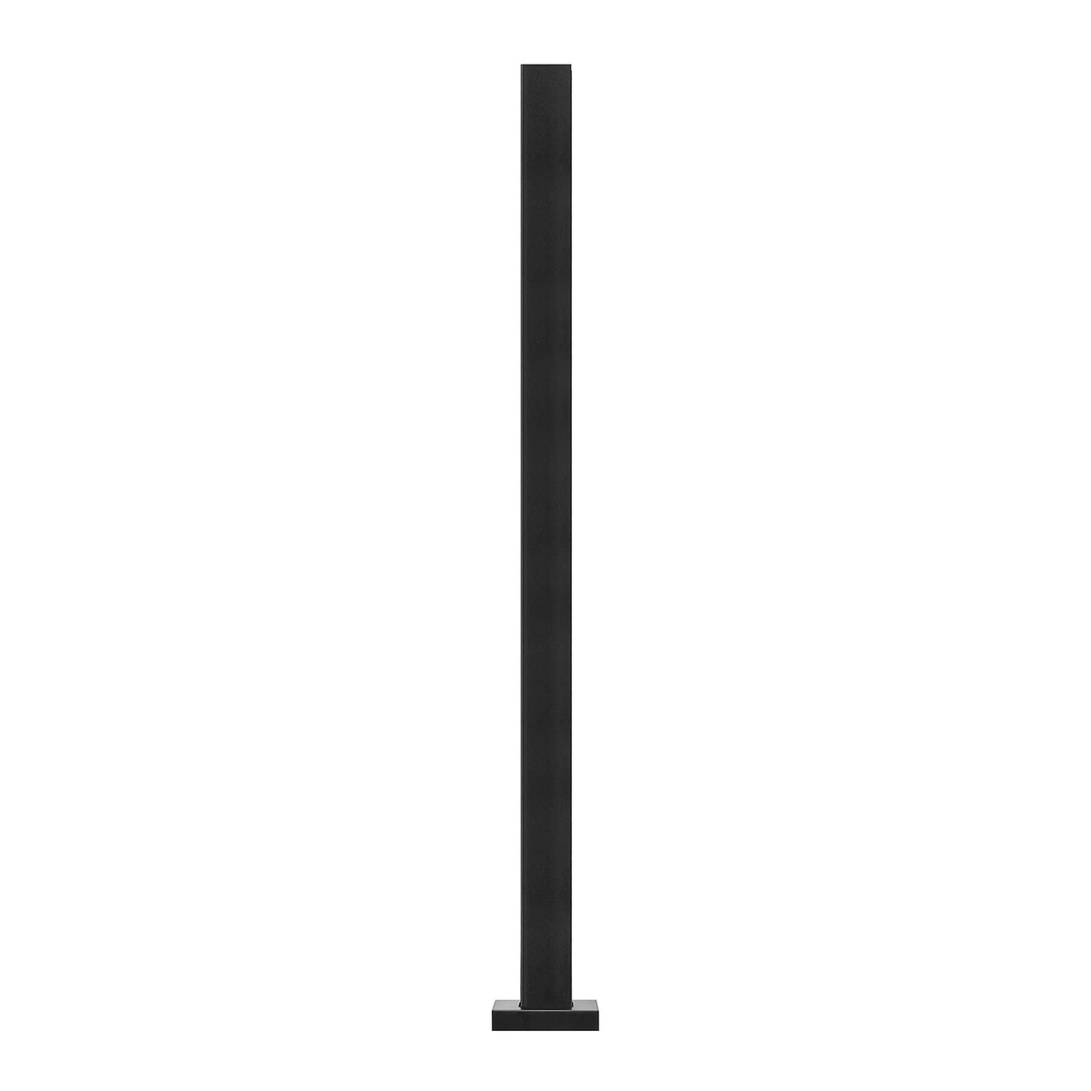 Glass Clamp, 37.4" Height Glass Railing Bracket for 0.39 "-0.47 " Thickness Tempered Glass, 304 Stainless Steel Glass Mounting Clamp, Glass Shelf Bracket for Balcony, Garden, Deck, Stair, Black