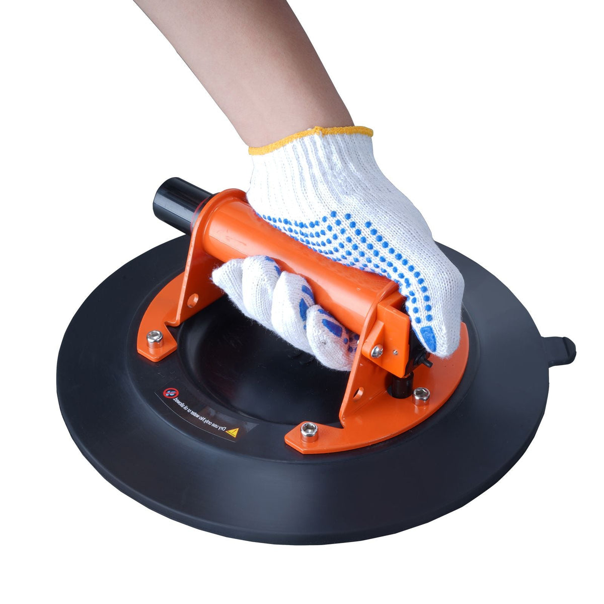 Glass Suction Cup, 10" 990 lbs Load Capacity, Vacuum Suction Cup with Steel Handle & Carry Box, Heavy Duty Industrial Suction Cup Lifter Tool for Glass, Granite, Tile, Metal, Wood Panel Lifting