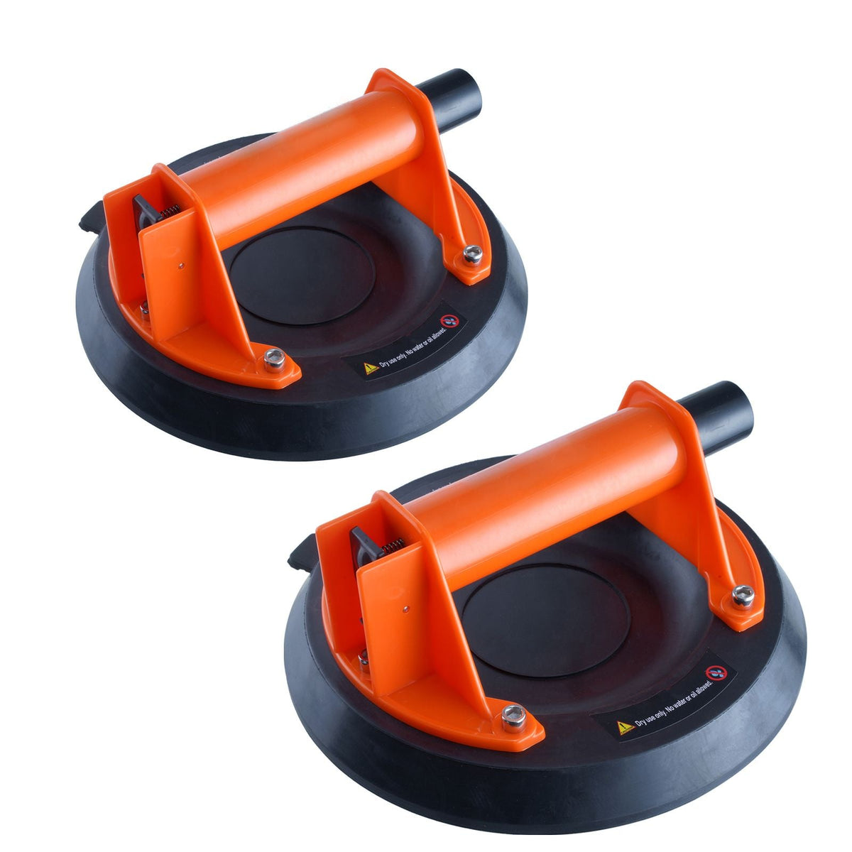 Glass Suction Cup, 8" 2 Pack 615 lbs Load Capacity, Vacuum Suction Cup with ABS Handle and Carry Box, Heavy Duty Industrial Suction Cup Lifter Tool for Glass, Granite, Tile, Metal, Wood Lifting