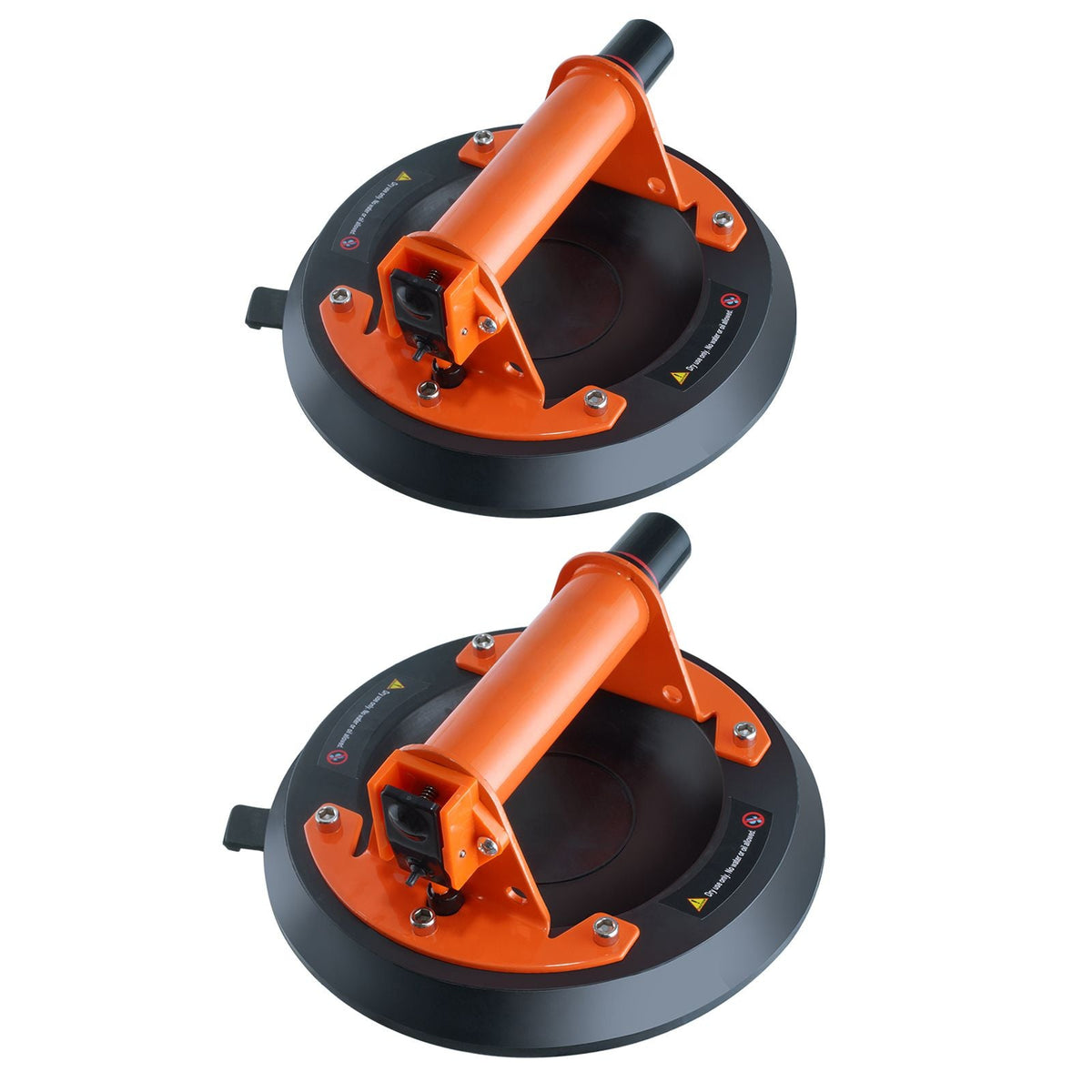 Glass Suction Cup, 8" 2 Pack 615 lbs Load Capacity, Vacuum Suction Cup with ABS Handle and Carry Box, Heavy Duty Industrial Suction Cup Lifter Tool for Glass, Granite, Tile, Metal, Wood Lifting