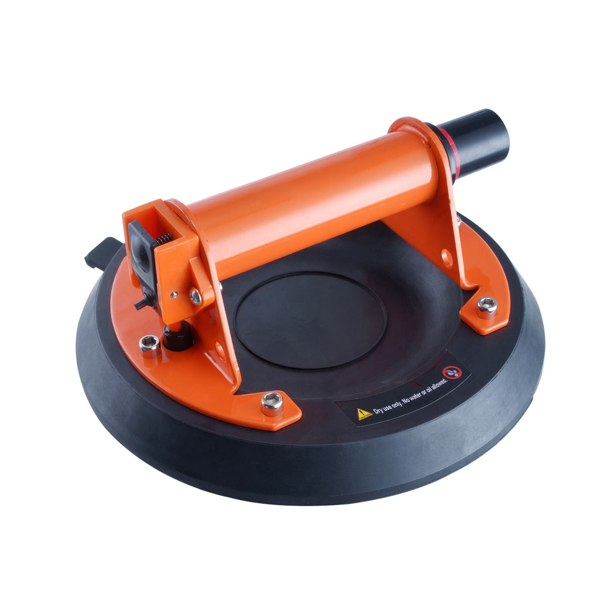 Glass Suction Cup, 8" 615 lbs Load Capacity, Vacuum Suction Cup with Steel Handle and Carry Box, Heavy Duty Industrial Suction Cup Lifter Tool for Glass, Granite, Tile, Metal, Wood Panel Lifting
