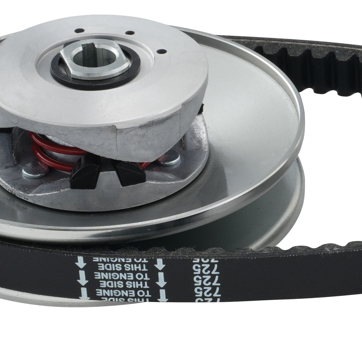 Go-Kart Torque Converter, 3/4" Go-Kart Clutch Kit, 30 Series Asymmetrical Driver Pulley Replacement with Drive Belt, for 2-8 HP Small Engines, Replace Comet 219552, Manco 5957, Yerf Dog Q43201W