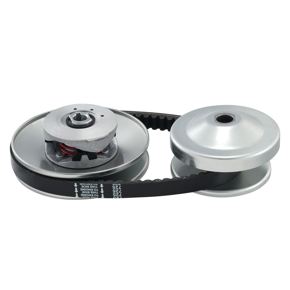 Go-Kart Torque Converter, 3/4" Go-Kart Clutch Kit, 30 Series Asymmetrical Driver Pulley Replacement with Drive Belt, for 2-8 HP Small Engines, Replace Comet 219552, Manco 5957, Yerf Dog Q43201W