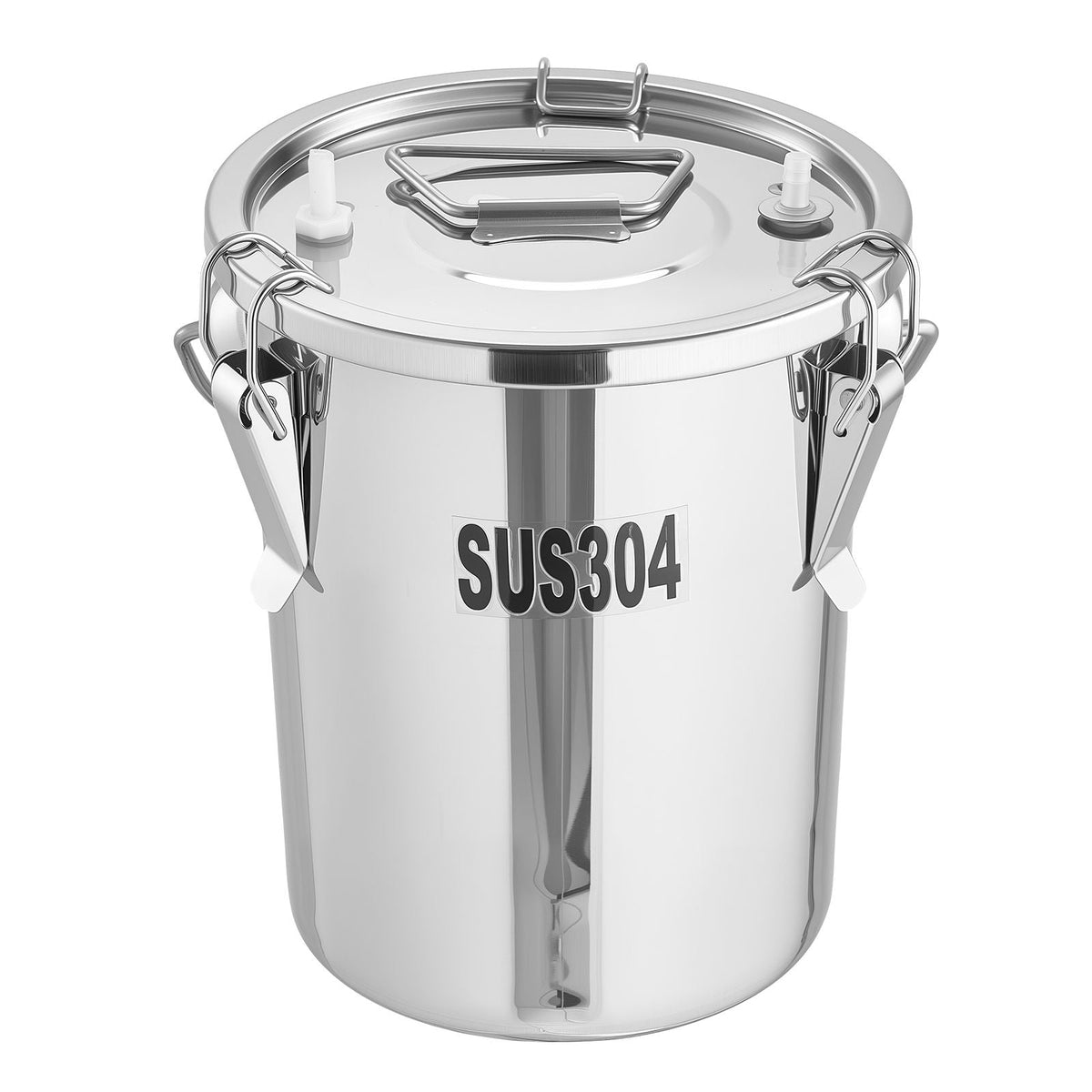 Goat Milking Machine, 1.8 Gal / 7 L Food-Grade Stainless Steel Bucket, 4 Teat Cups for Cows and Goats, with 8000 mAh Rechargeable Battery, Electric Pulsation Milking Machine Portable Milker