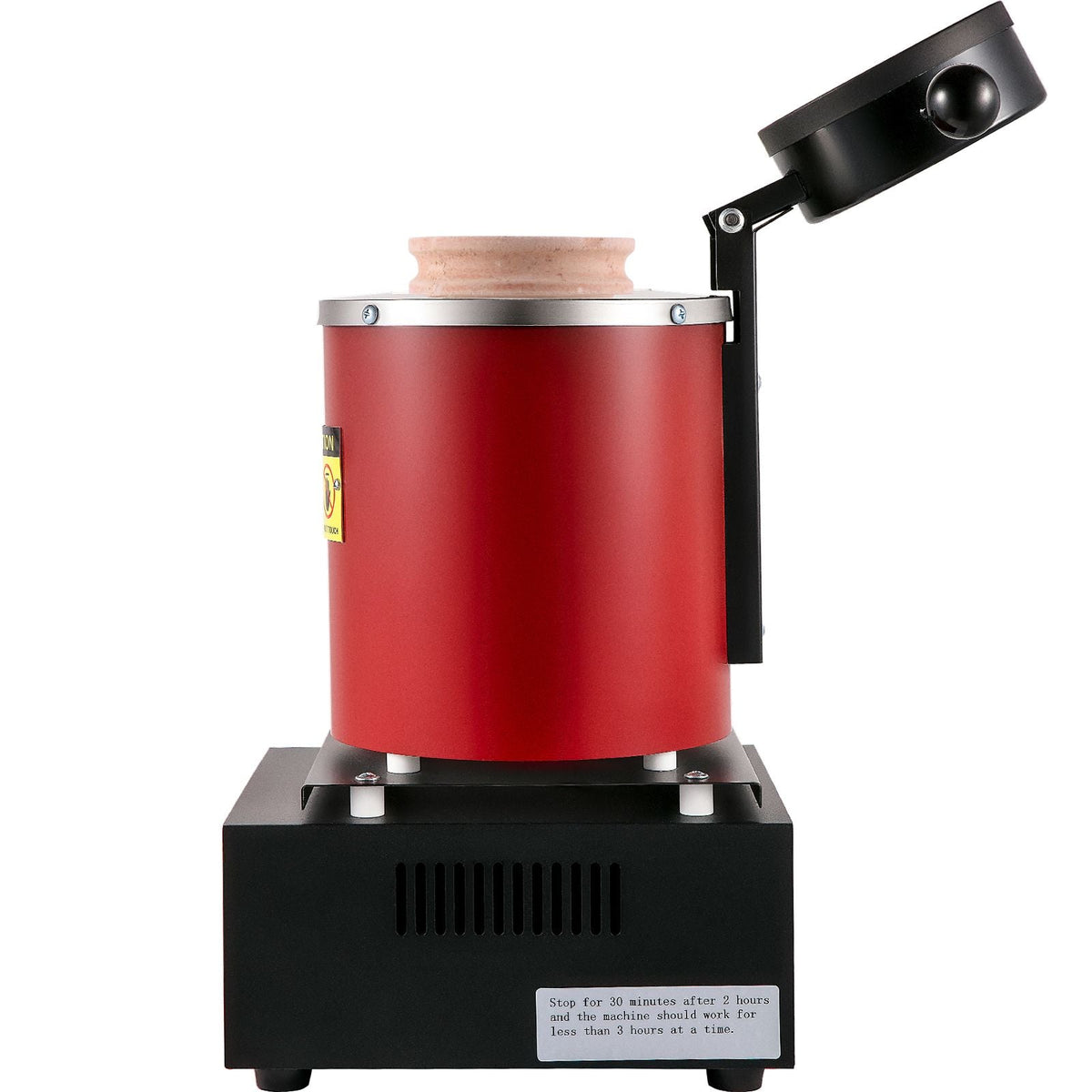 Gold Melting Furnace, 1350W, 2102 Fahrenheit Max Temperature, 3 kg Digital Electric Melting Furnace, with 1 kg and 3 kg Ceramic Crucible and Ingot Die for Processing of Gold, Silver, Copper