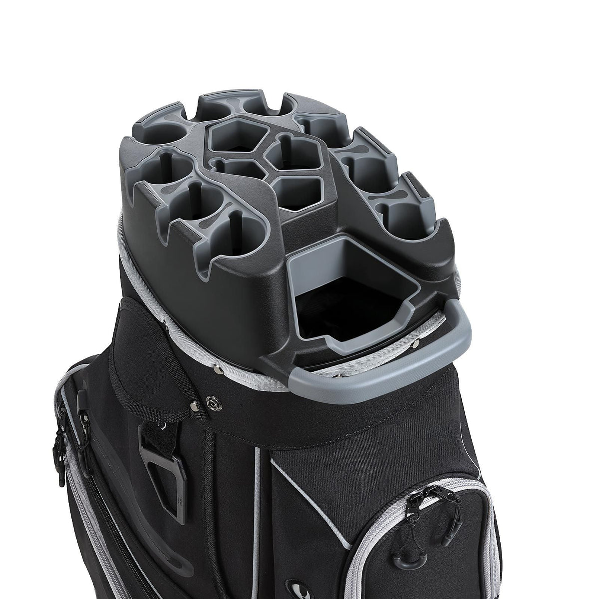 Golf Cart Bag, 14 Way Top Divider Organizer, Golf Club Bag with Full-length Divider, Storage Pockets, Shoulder Strap, Rain Hood, Smooth Zippers, High-Strength 900D Polyester for Men & Women