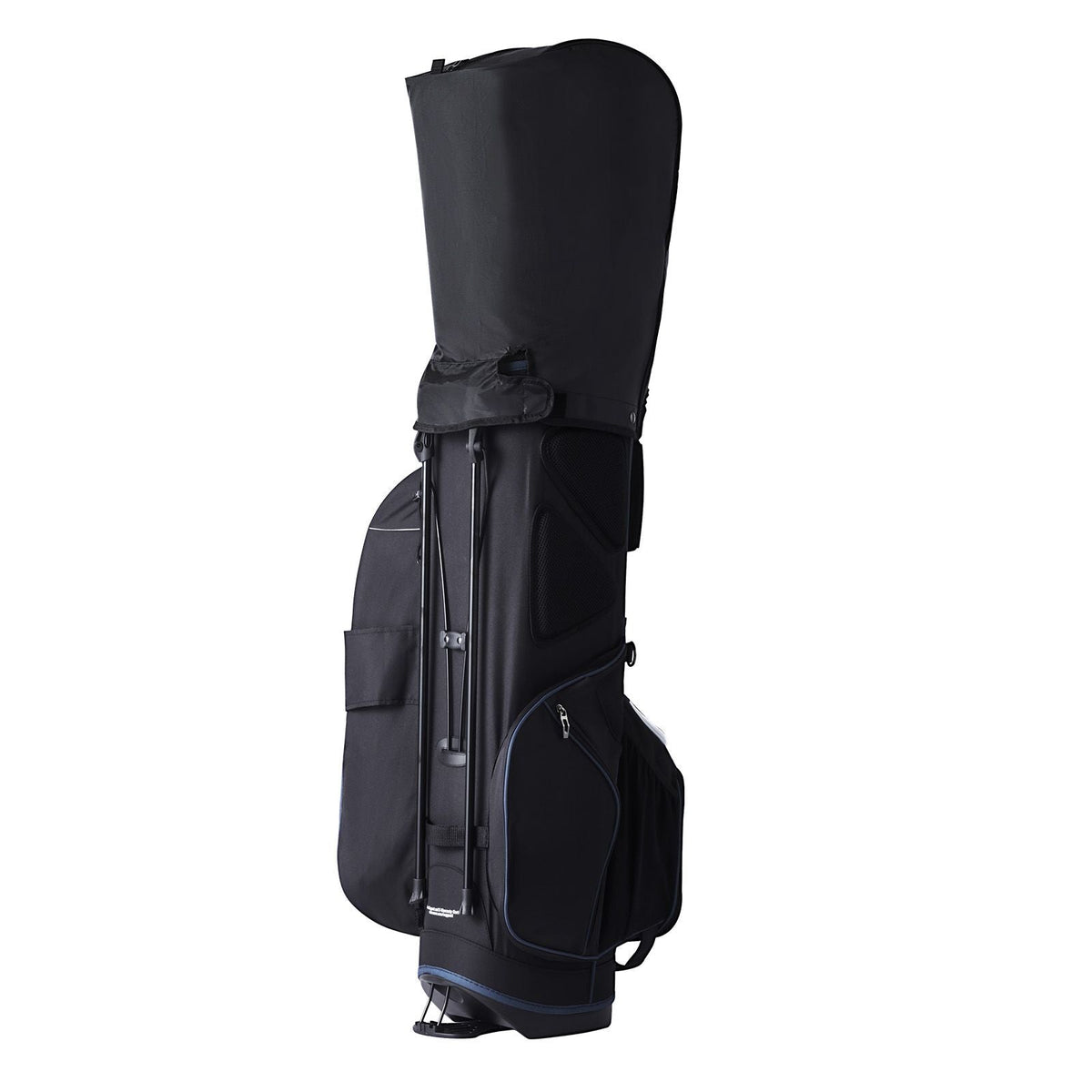 Golf Cart Bag with 14 Way Organizer Divider Top, 35' 11 Pockets Premium Cart Bag with Stand, Durable Golf Bags with Handles & Dust Cover & Detachable Dual Strap for Men & Women, Black White