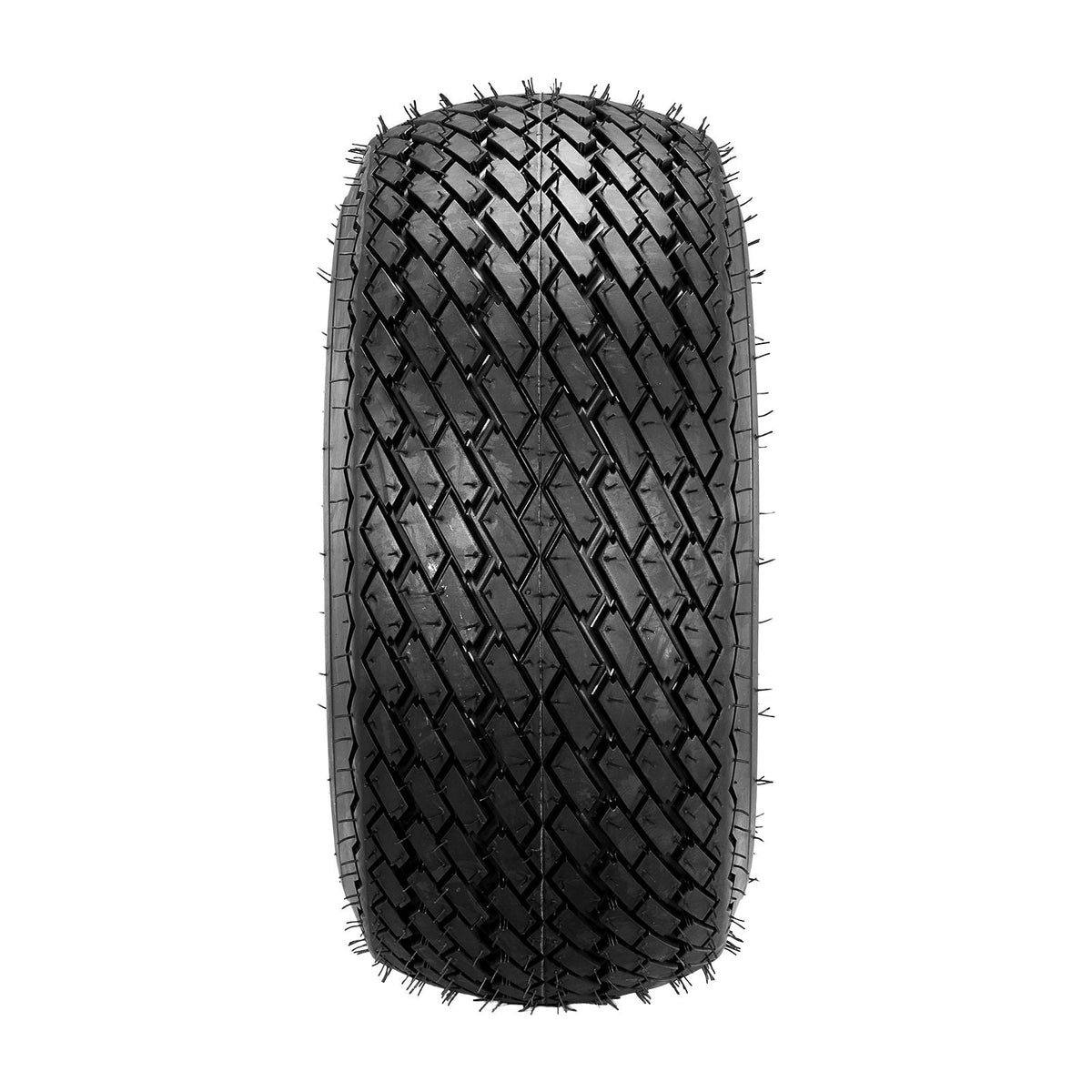 Golf Cart Wheels, 8" 18x8.50-8 Black Steel Golf Cart Tires and Wheels Combo (Set of 4) Fit Club Car, EZGO, Yamaha, 4 Ply Rubber 4-Lug Lawn Mower Tires & Rims Assembly, 800 lbs Load, All-Terrain