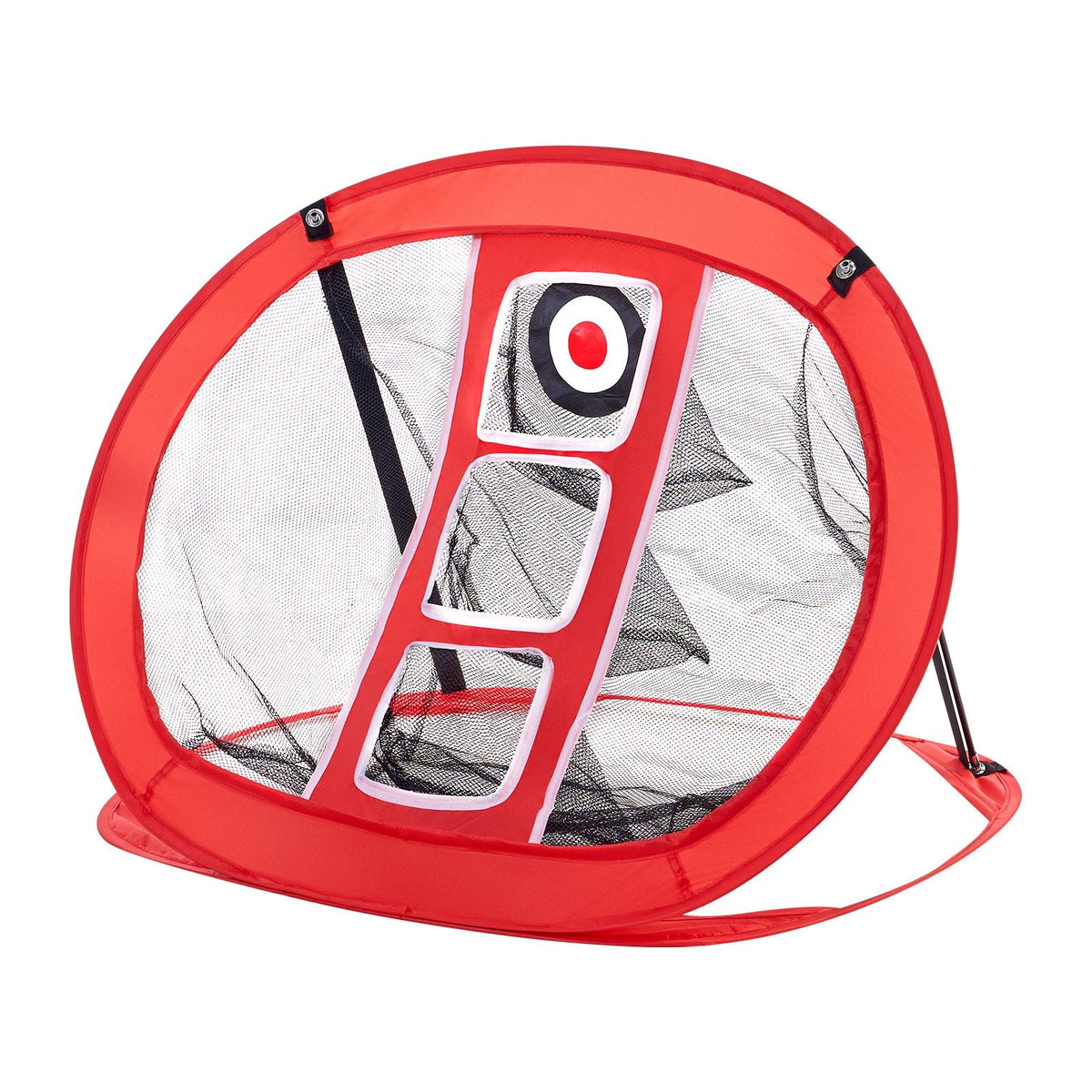 Golf Chipping Net, Pop Up Golf Practice Net, Portable Indoor Outdoor Home Golf Hitting Aid Net with Target and Carry Bag, for Backyard Driving Training Swing, Gift for Men, Golf Lover, Red
