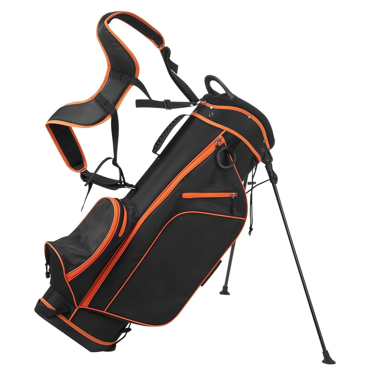 Golf Club Set, 12 Pieces Women's Golf Club Complete Set Right Handed with 460CC #1 Driver, #3 & 5 Fairway Wood, #4 Hybrid, #5/#6/#7/#8/#9/#PW/#SW Irons, L-Shaped Putter, Golf Stand Bag, Orange