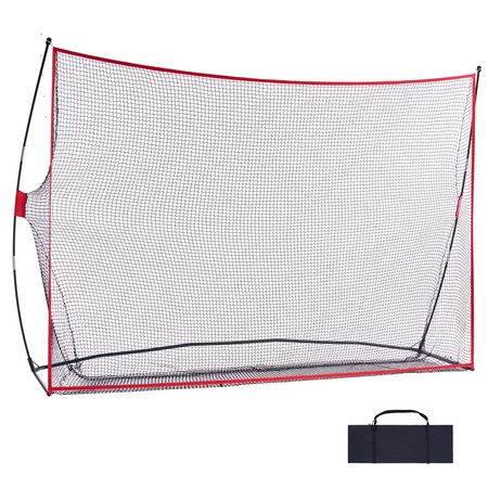 Golf Practice Hitting Net, Huge 10.8x7ft Golf Net, Personal Driving Range for Indoor Outdoor Use, Portable Home Golf Aid Net with Solid Fiberglass Frame and Carry Bag, Gift for Men, Golf Lover