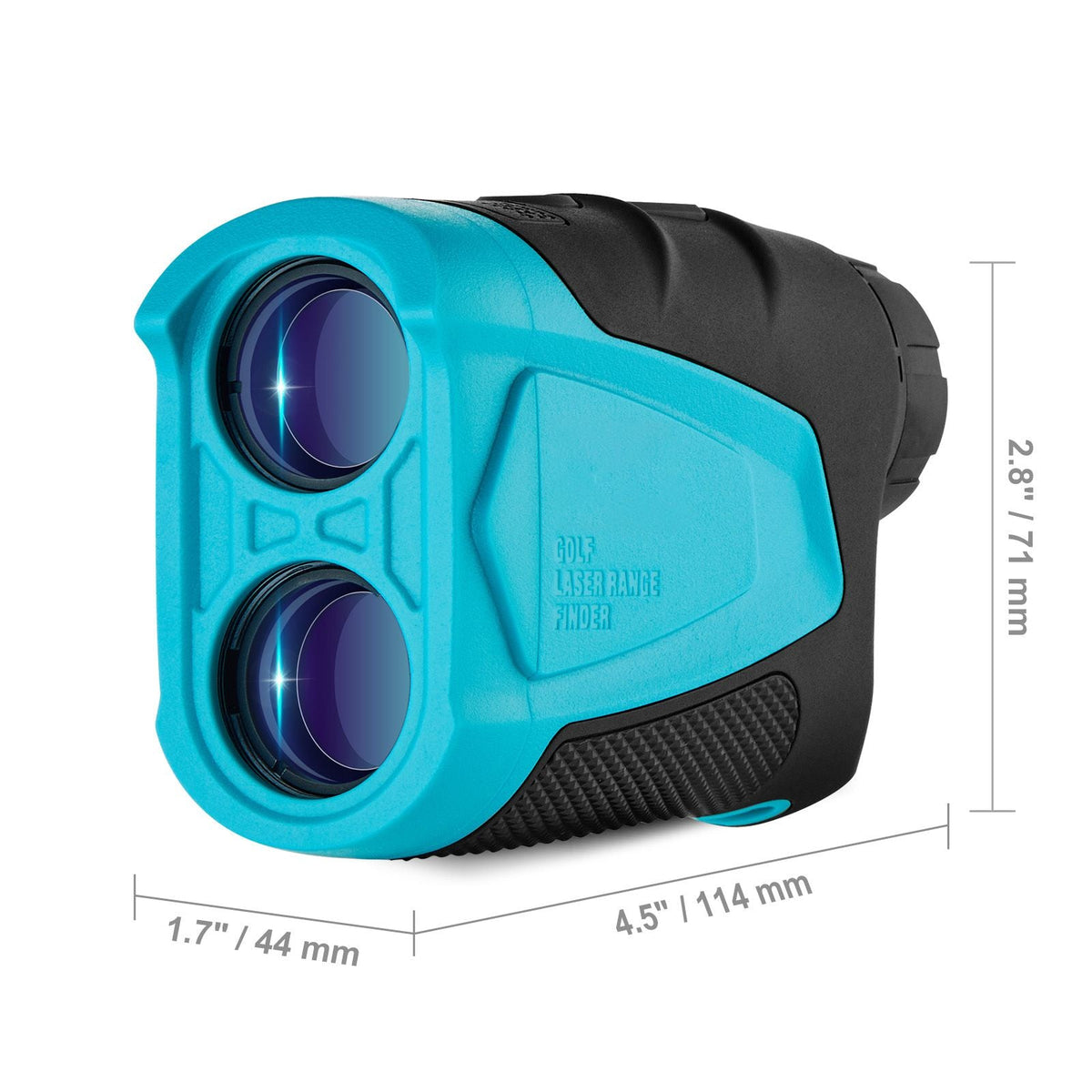 Golf Rangefinder, 1000 Yards Laser Golfing Hunting Range Finder, 6X Magnification Distance Measuring, Golfing Accessory with External Magnet Mount, High-Precision Flag Lock, Slope, and Batteries