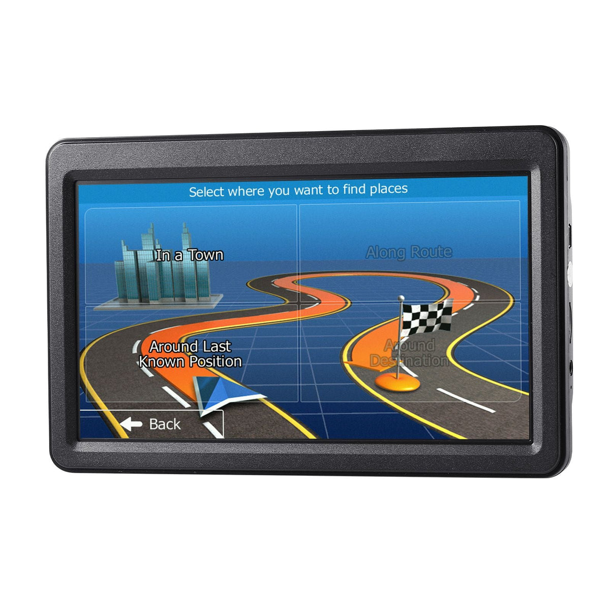 GPS Navigator for Car, 7 inch Touch Screen 16GB GPS Navigation System with Lifetime Map Updates, Voice Turn-by-Turn Guidance, Speed and Red Light Warning, Custom Truck Routing, for Car Truck RV