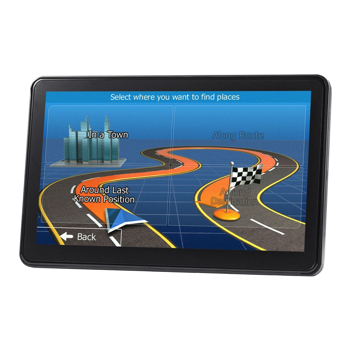 GPS Navigator for Car, 9 inch Touch Screen 16GB GPS Navigation System with Lifetime Map Updates, Voice Turn-by-Turn Guidance, Speed and Red Light Warning, Custom Truck Routing, for Car Truck RV