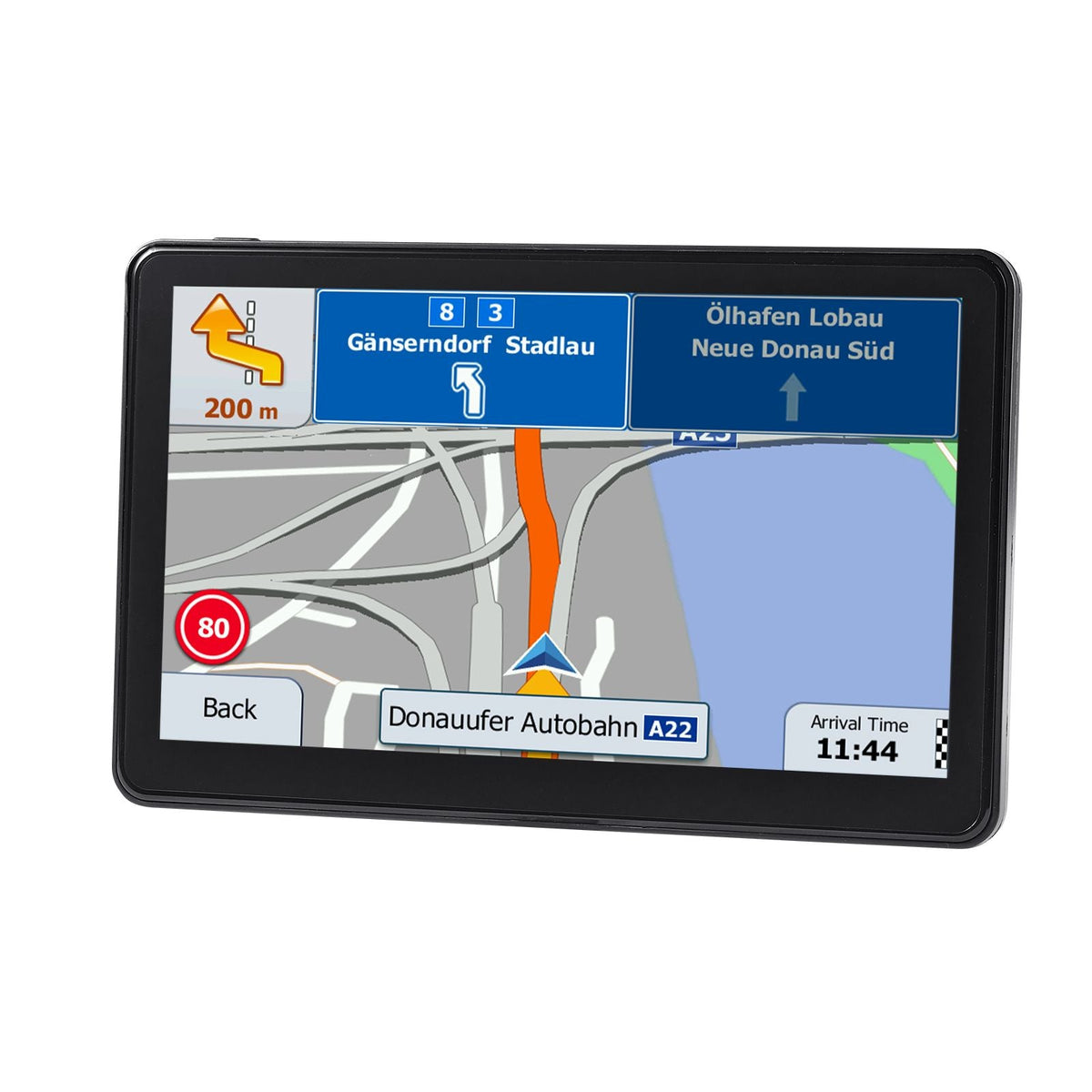 GPS Navigator for Car, 9 inch Touch Screen 16GB GPS Navigation System with Lifetime Map Updates, Voice Turn-by-Turn Guidance, Speed and Red Light Warning, Custom Truck Routing, for Car Truck RV