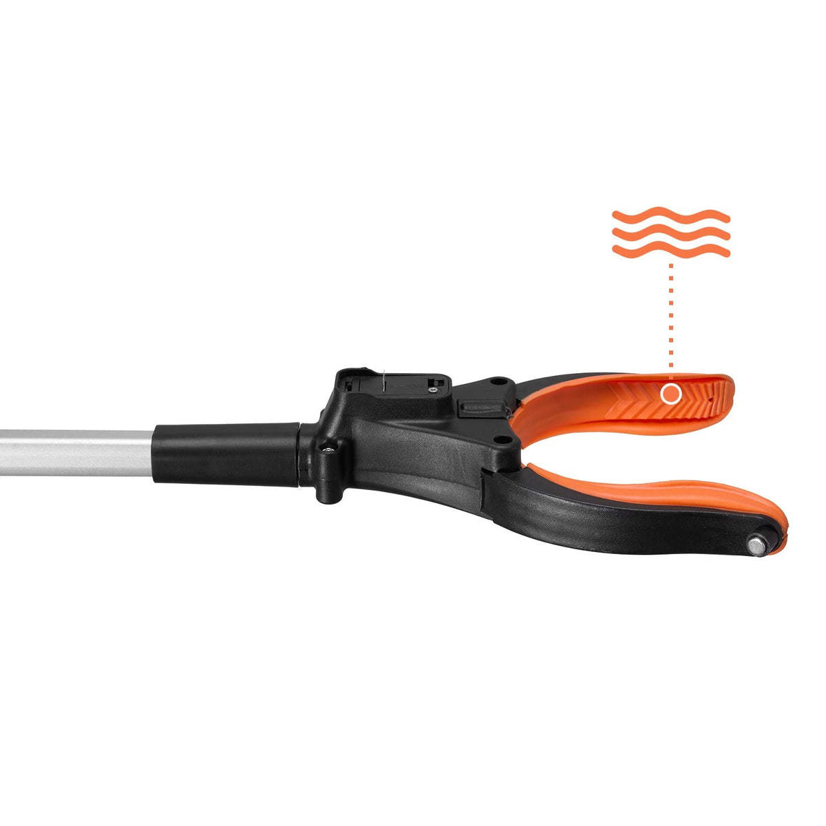 Grabber Reacher Tool, 43" Foldable Reacher Grabber Pickup Tool with 360° Rotating Jaw, Magnet and LED Light, Lightweight Grabber Reacher Tool for Seniors, Extra Long Trash Picker Upper Grabber