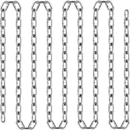Grade 30 Chain 3/16 Inch by 100Ft Length Grade 30 Proof Coil Chain Zinc Plated Grade 30 Chain for Towing Logging Agriculture and Guard Rails