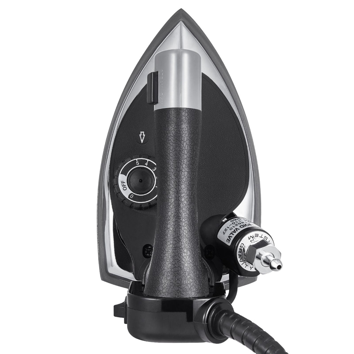 Gravity Feed Steam Iron, 1000W Gravity Feed Iron with 3.5 L Large Capacity Tank, Demineralizer Cartridges, Non-Stick Ironing Shoe, 5 Temperature Settings Industrial Electric Steam Iron Set