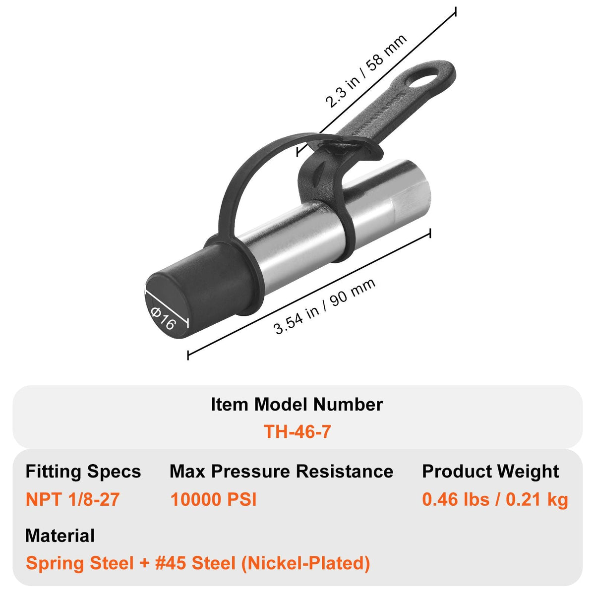 Grease Gun Coupler, 10000 PSI High Pressure, 3-Jaw Locking, Quick Release Grease Gun Tip with Hose/Zerk Fittings Cleaner/Leak-Proof Cap, Compatible with All Grease Guns 1/8" NPT Grease Fittings