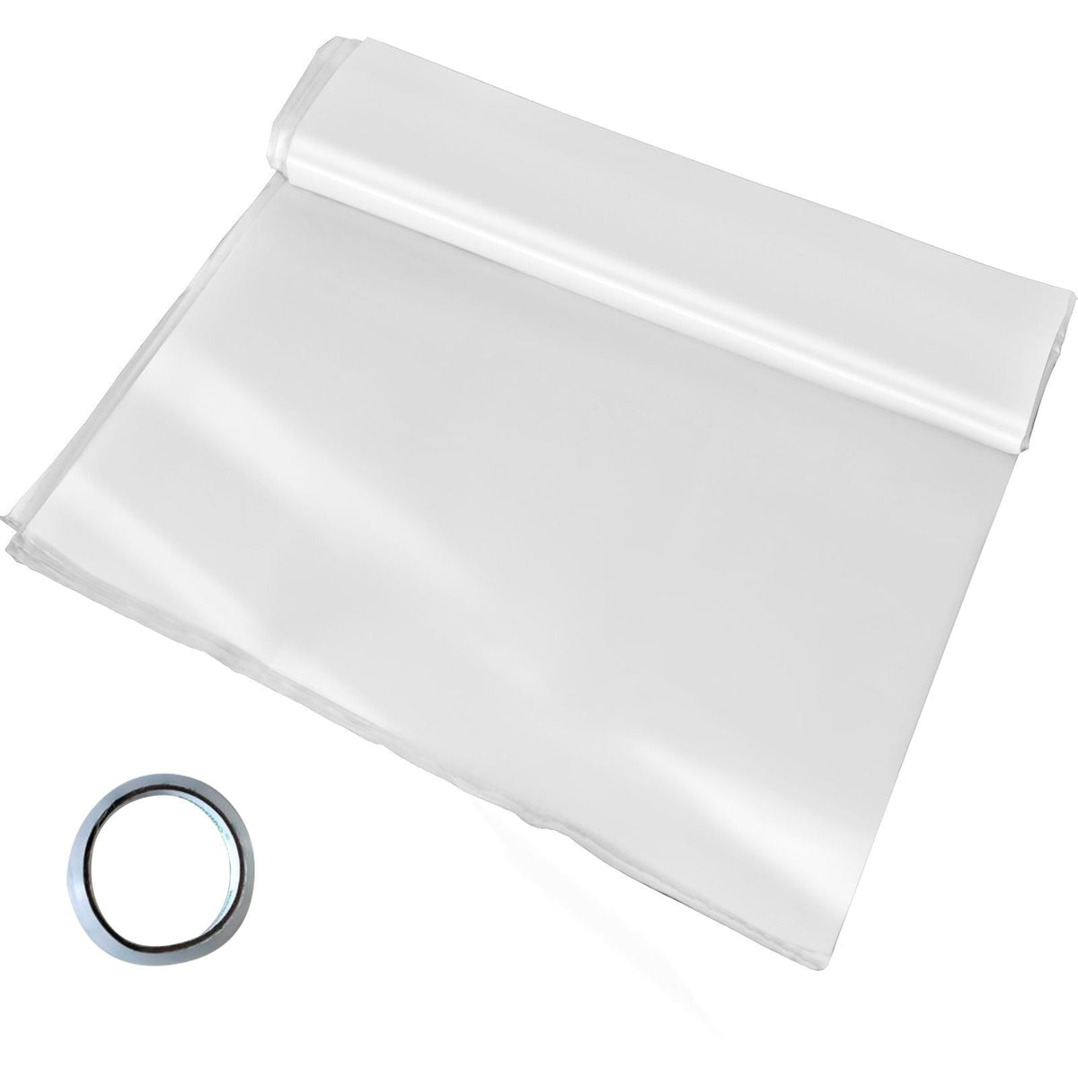 Greenhouse Film 12 x 25 ft, Greenhouse Polyethylene Film 6 Mil Thickness, Greenhouse Clear Plastic Film UV Resistant, Polyethylene Film Keep Warming, Greenhouse Plastic Superior Toughness