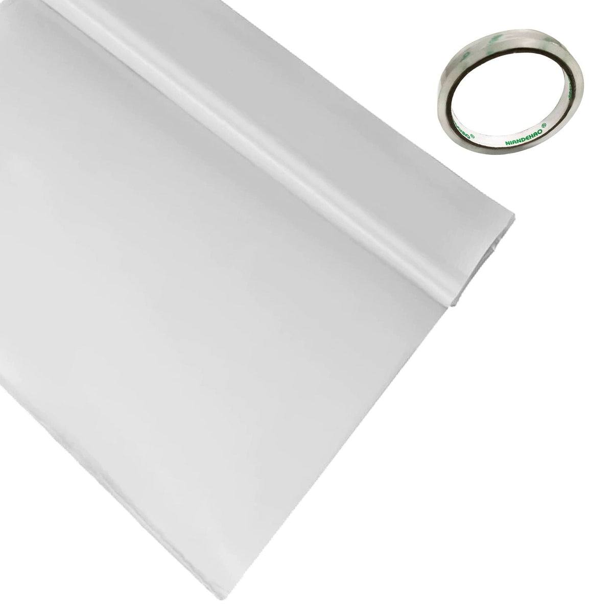 Greenhouse Film 8 x 25 ft, Greenhouse Polyethylene Film 6 Mil, Clear Greenhouse Plastic Greenhouse Plastic Film UV Resistant, Polyethylene Film to Keep Warming, Superior Strength