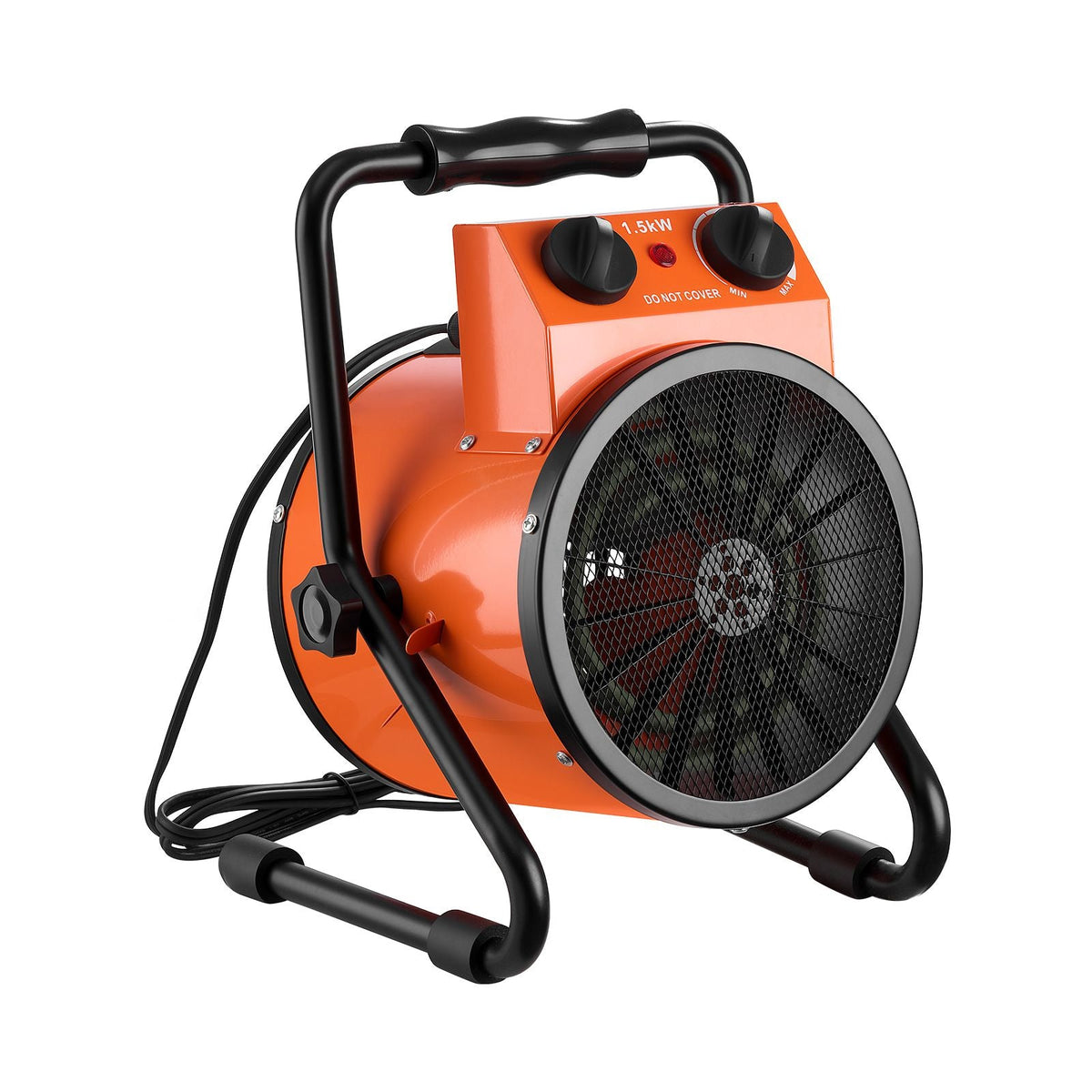 Greenhouse Heater, 1500W Electric Space Heater with Thermostat, Heating Tube Element, 25° Adjustable Angle, IPX4 & Overheat Protection, Great for Grow Tent, Greenhouse, Flower Room, Home Office