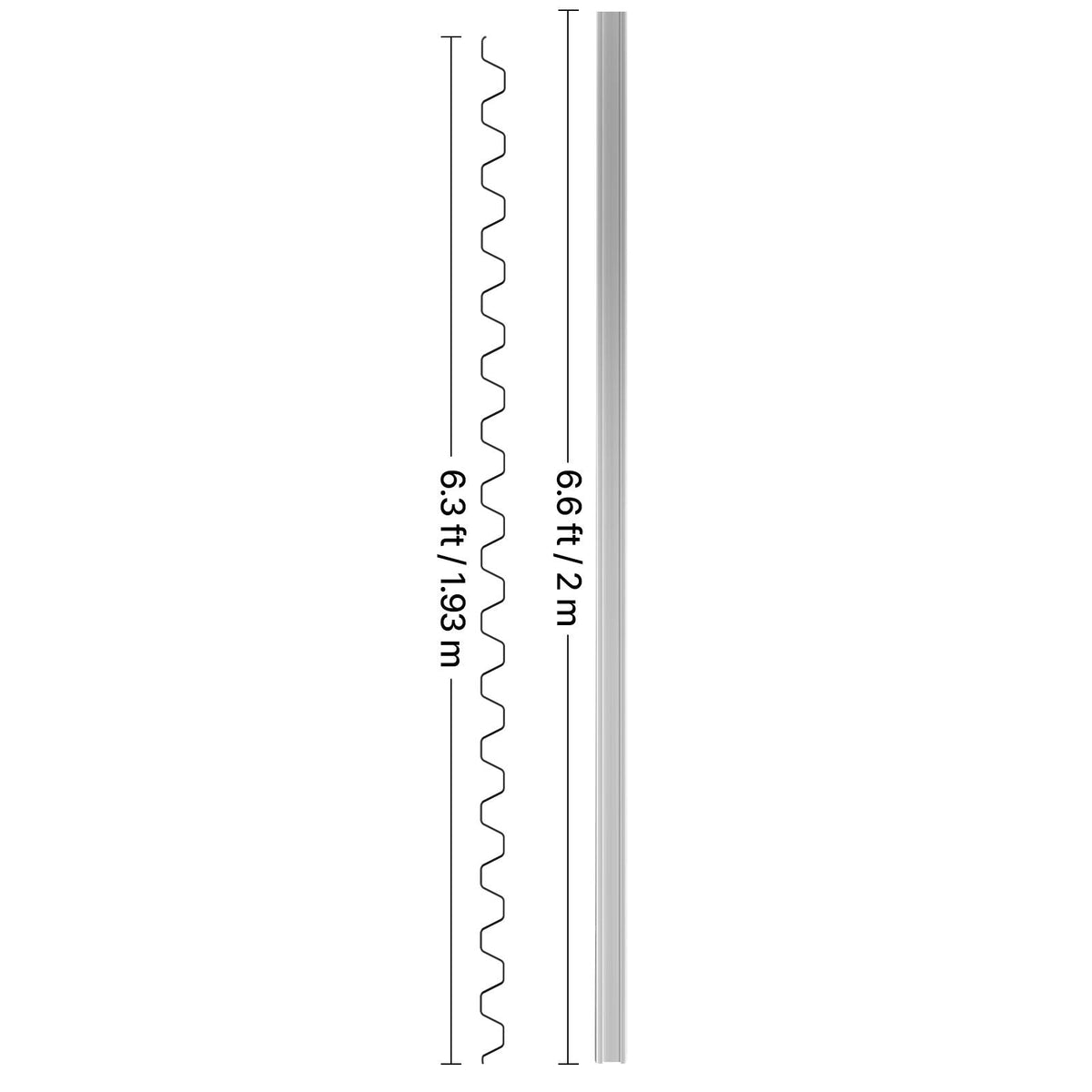Greenhouse Spring Wire and Lock Channel, 10 Packs 6.56 ft PVC-Coated Wiggle Wire & Aluminum Alloy Channel Bundle Kit with Included Screws, 0.05 in Thickened, Poly Film & Shade Cloth Attachments