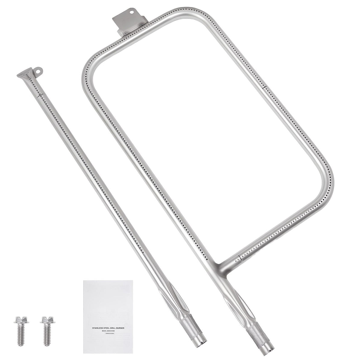 Grill Burner Tube for Weber Q3200, Q300 (2013 & earlier), Q320, Q3000 (2014 & newer), 23.75 inch 304 Stainless Steel Tube Burner for Weber 404341, 57060001, 586002, Replacement Part 60036, 80385