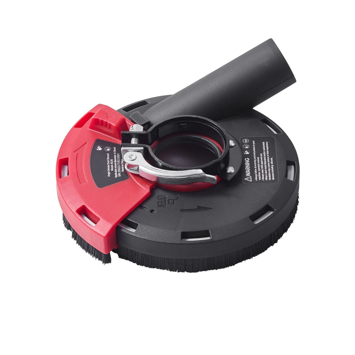 Grinding Dust Shroud for Angle Grinder, Universal 4-5 in, Surface Grinder Dust Shroud with 6 Clamping Washers, Connect to Vacuum Cleaner, Suitable for Grinding Wood Concrete Wall Stone
