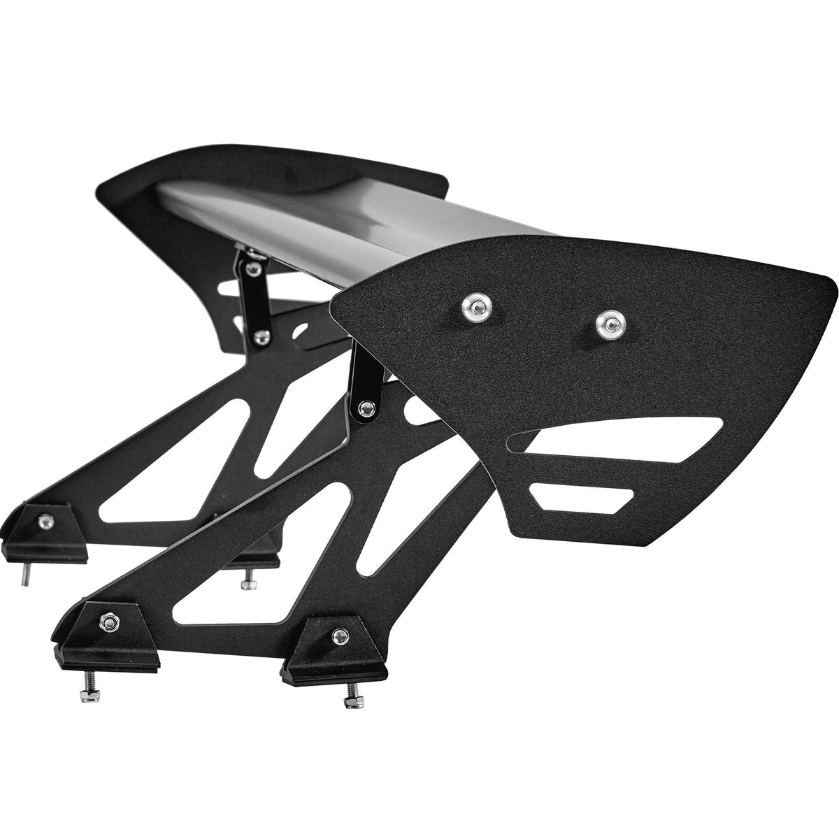 GT Wing Car Spoiler, 43.3 inch Universal Spoiler with Single Deck, Adjustable Lightweight Aluminum, Car Rear Spoiler Wing, Racing Spoiler BGW/JDM Drift Black