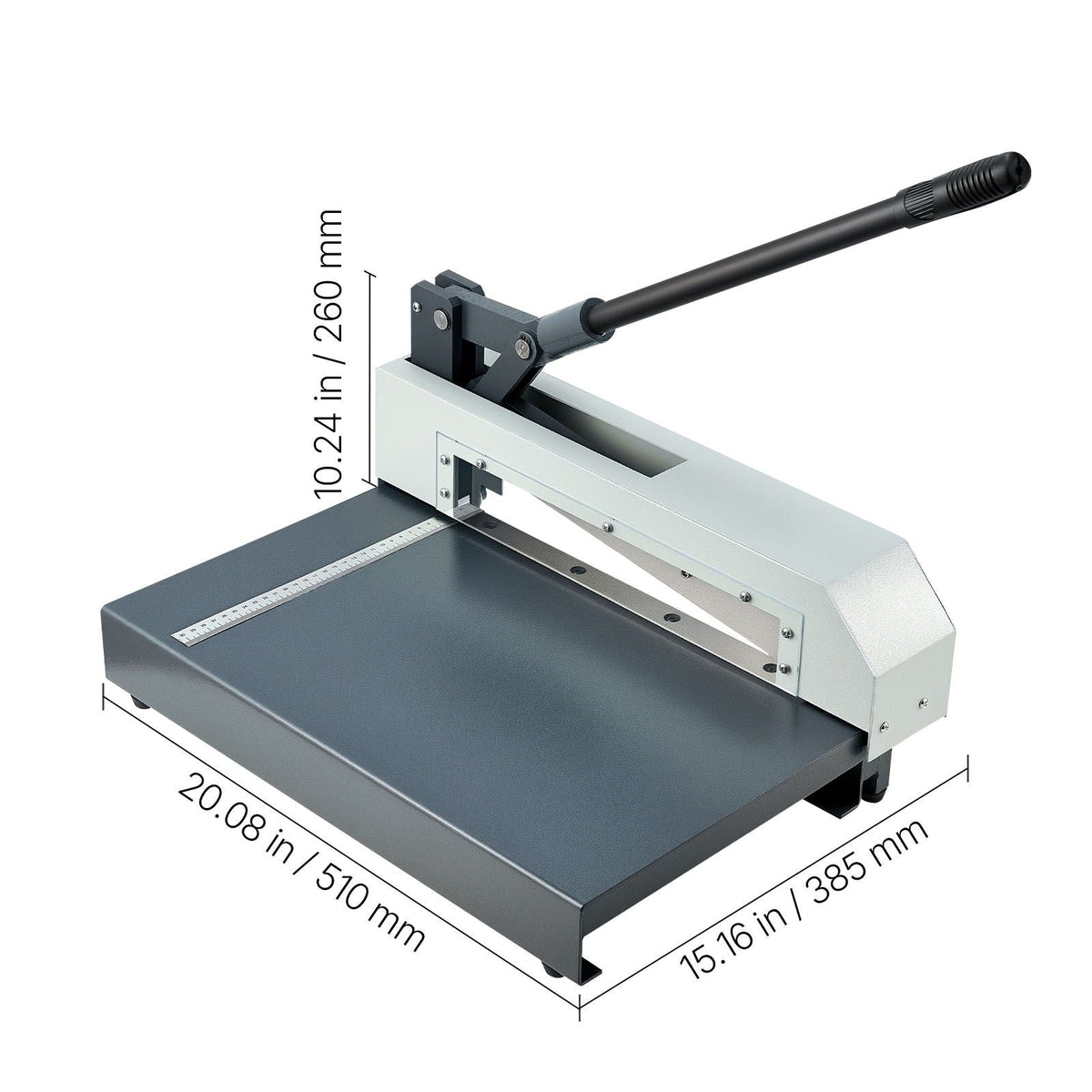 Guillotine Sheet Metal Shear, 12 in Manual Hand Plate Shear, Heavy Duty Metal Plate Cutter Tool, with Solid Steel Frame, High Precision, for Cutting PCB Boards, Aluminum, Steel, Copper, Plastic