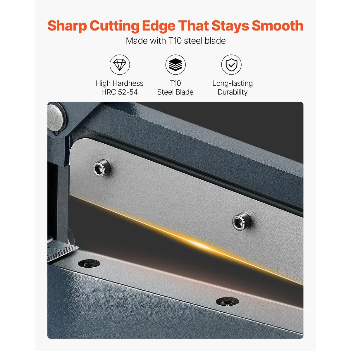 Guillotine Sheet Metal Shear, 12 in Manual Hand Plate Shear, Heavy Duty Metal Plate Cutter Tool, with Solid Steel Frame, High Precision, for Cutting PCB Boards, Aluminum, Steel, Copper, Plastic