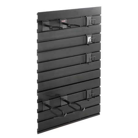 Gun Rack, Wall Mount, Tactical Rifle Shotgun Handgun Storage, Heavy-Duty PVC Panels & Steel Wall Racks, Securely Holds up to 2 Rifles & 4 Pistols, Modular Firearms Gun Gear Accessories Organizer