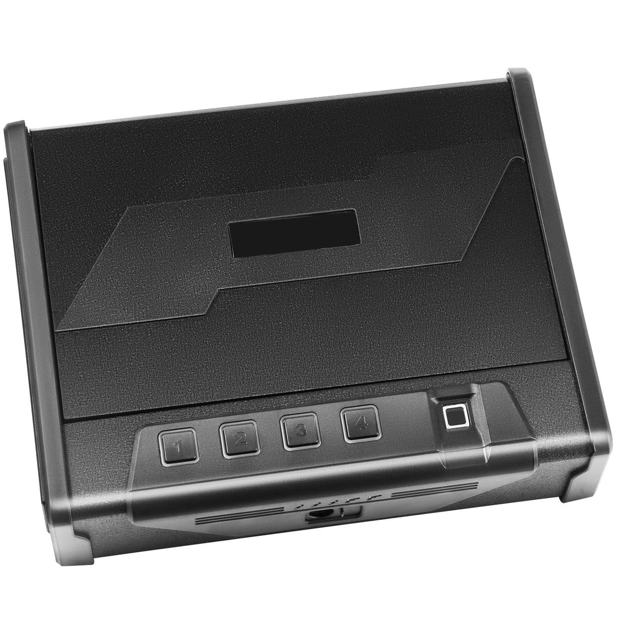 Gun Safe for Pistols, Biometric Gun Safe with Three Quick Access Ways of Fingerprints, Passwords and Keys, Handgun Safe for 2 Pistols for Home, Bedside, Nightstand, Car