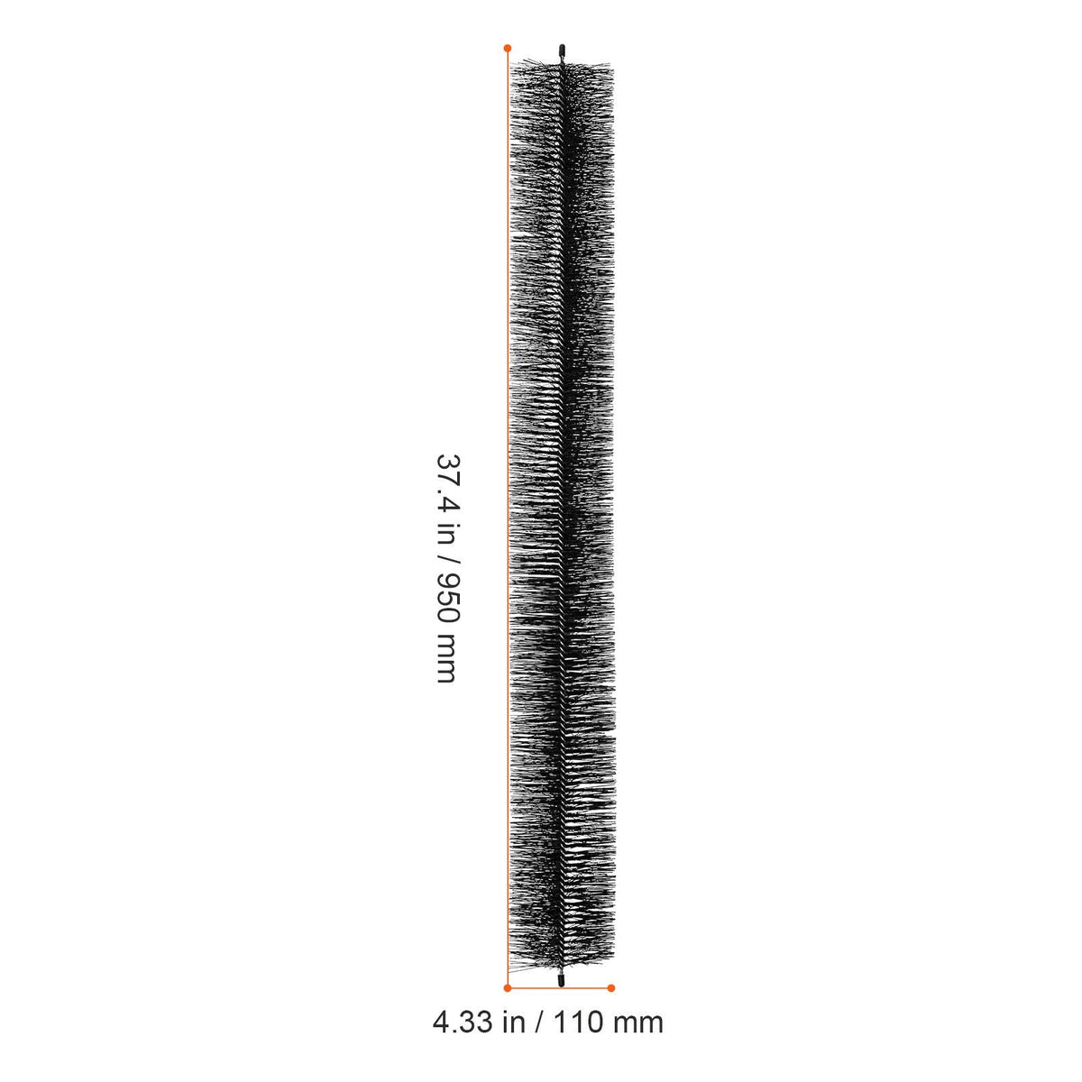 Gutter Brush, 60 Feet Total Length 4.33 inch Diameter Gutter Cleaning Tools, Ground-Level Gutter Brush Leaf Guard for 5 Inch Gutters, Easily Clear roof Leaves and Debris, 20 Pack