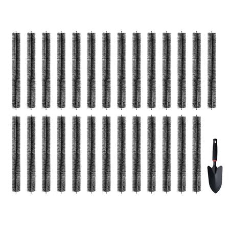 Gutter Brush, 80 Feet Total Length 4.33 inch Diameter Gutter Cleaning Tools, Ground-Level Gutter Brush Leaf Guard for 5 Inch Gutters, Easily Clear roof Leaves and Debris, 27 Pack