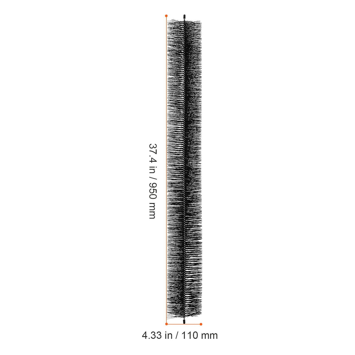 Gutter Brush, 80 Feet Total Length 4.33 inch Diameter Gutter Cleaning Tools, Ground-Level Gutter Brush Leaf Guard for 5 Inch Gutters, Easily Clear roof Leaves and Debris, 27 Pack