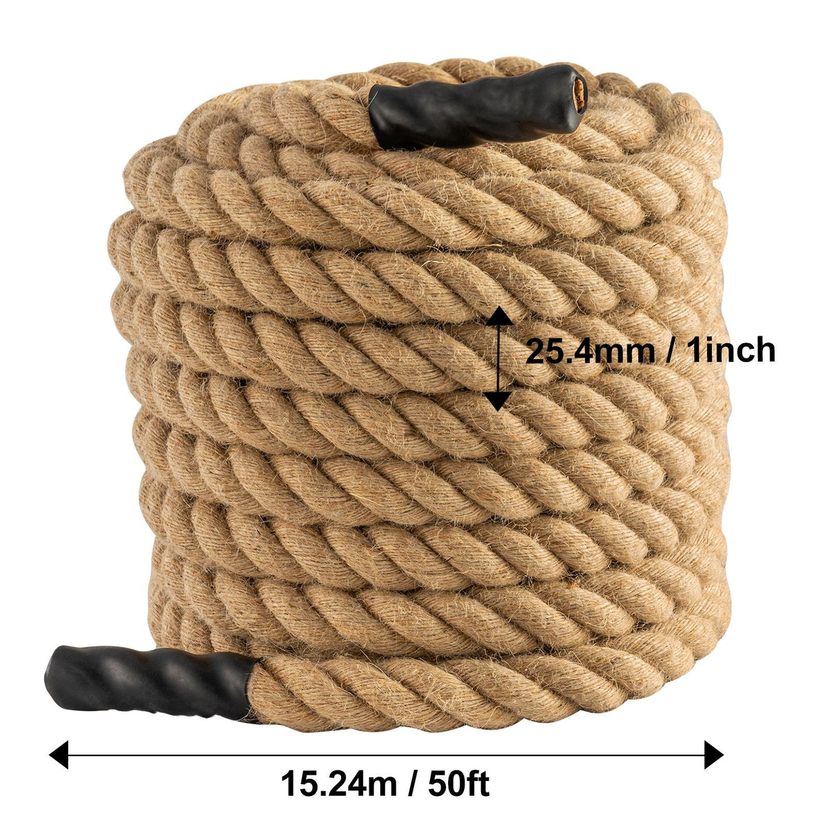 Gym Climbing Rope, 1" Diameter 50 ft Length Gym Fitness Training Rope, Gym Exercise Workout Rope for Adults, Climbing Rope for Fitness and Strength Training, Climbing Exercise, Home Workout