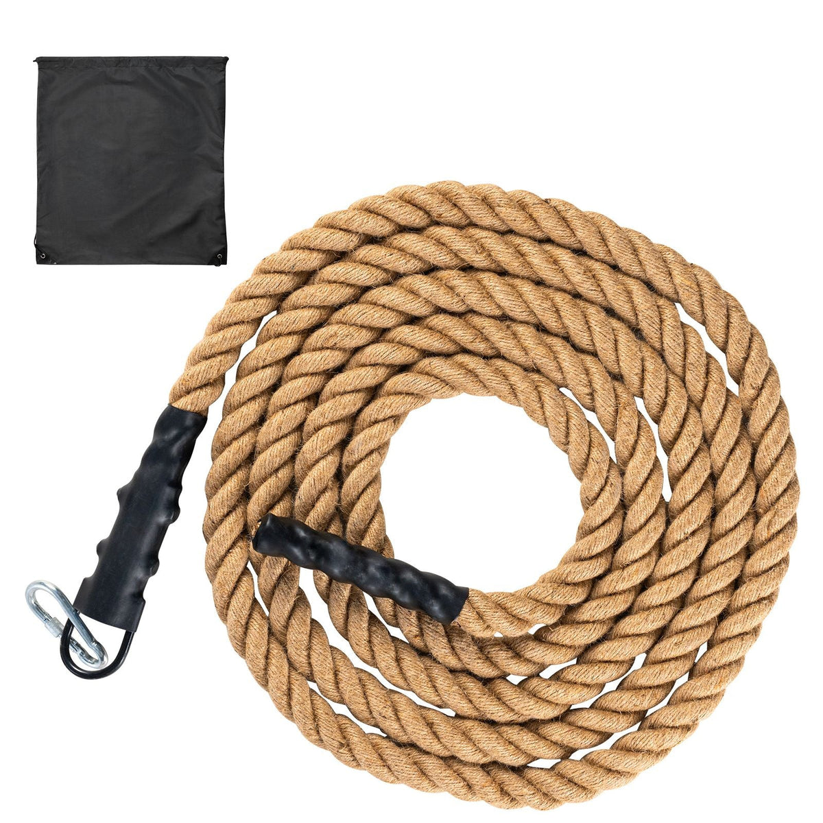 Gym Climbing Rope, 1.5" Diameter 30 ft Length Gym Fitness Training Rope, Gym Exercise Workout Rope for Adults, Climbing Rope for Fitness and Strength Training, Climbing Exercise, Home Workout