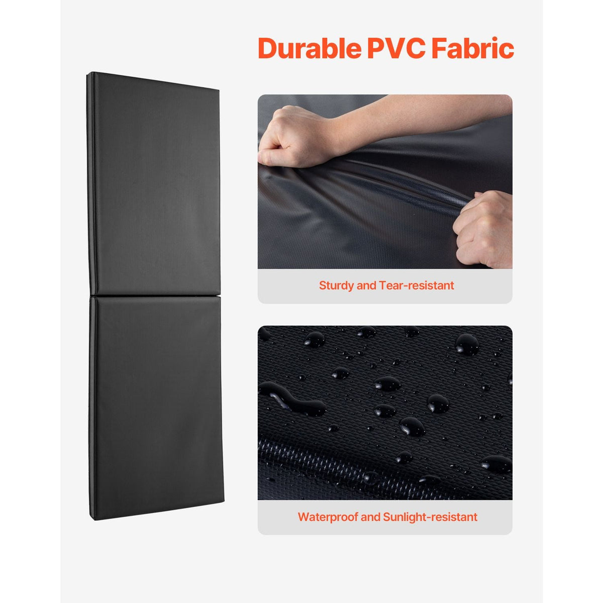Gym Wall Padding, 60 x 20 x 2 inch Tear-Resistant Wall Mat, Removable 2" Thick Foam High Density Basketball Court Wall-Mounted Padding, Durable Waterproof Protective Pad for Gym Garage Basement