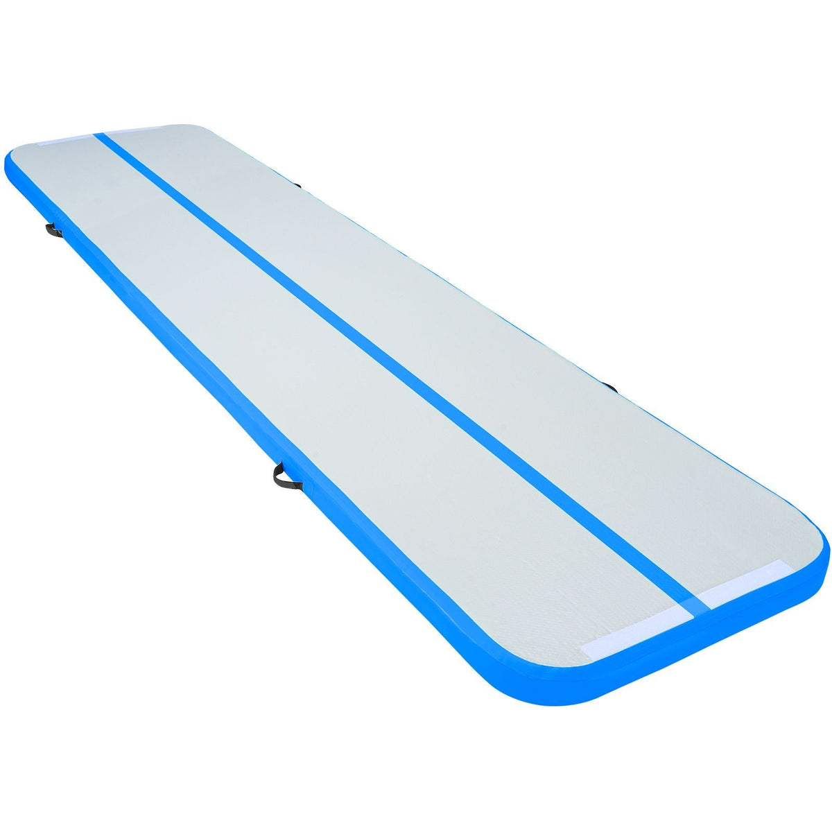 Gymnastics Air Mat, 4 inch Thickness Inflatable Gymnastics Tumbling Mat, Tumble Track with Electric Pump, Training Mats for Home Use/Gym/Yoga/Cheerleading/Beach/Park/Water, 13 ft, Blue