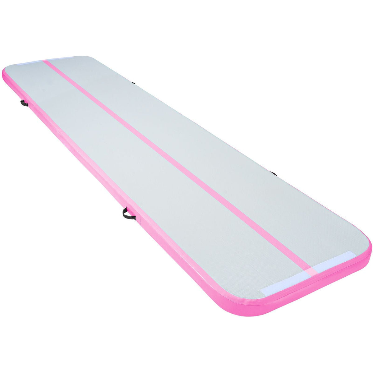 Gymnastics Air Mat, 4 inch Thickness Inflatable Gymnastics Tumbling Mat, Tumble Track with Electric Pump, Training Mats for Home Use/Gym/Yoga/Cheerleading/Beach/Park/Water, 13 ft, Pink