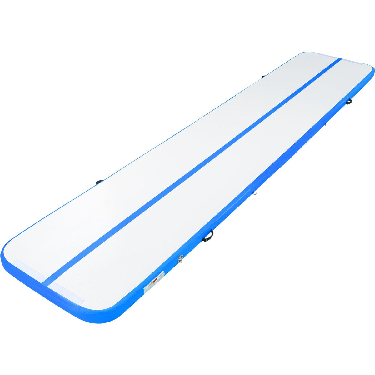 Gymnastics Air Mat, 4 inch Thickness Inflatable Gymnastics Tumbling Mat, Tumble Track with Electric Pump, Training Mats for Home Use/Gym/Yoga/Cheerleading/Beach/Park/Water, 16 ft, Blue