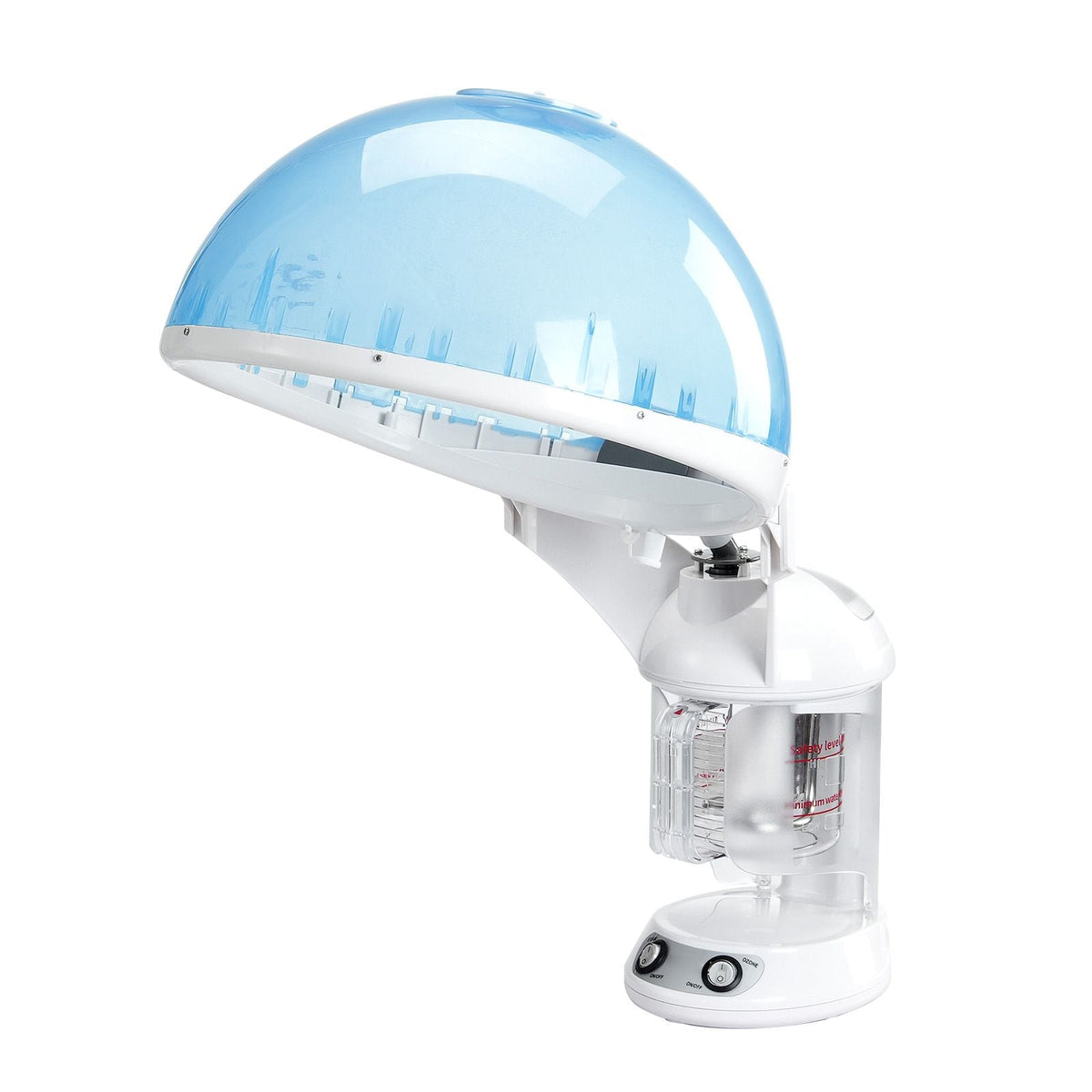 Hair Steamer, 2-in-1 Professional Hair & Facial Steamer with Detachable Bonnet Hood, Nano Ionic & UV Ozone Face Steamer with 360° Rotatable Sprayer for Salon Spa Home Beauty