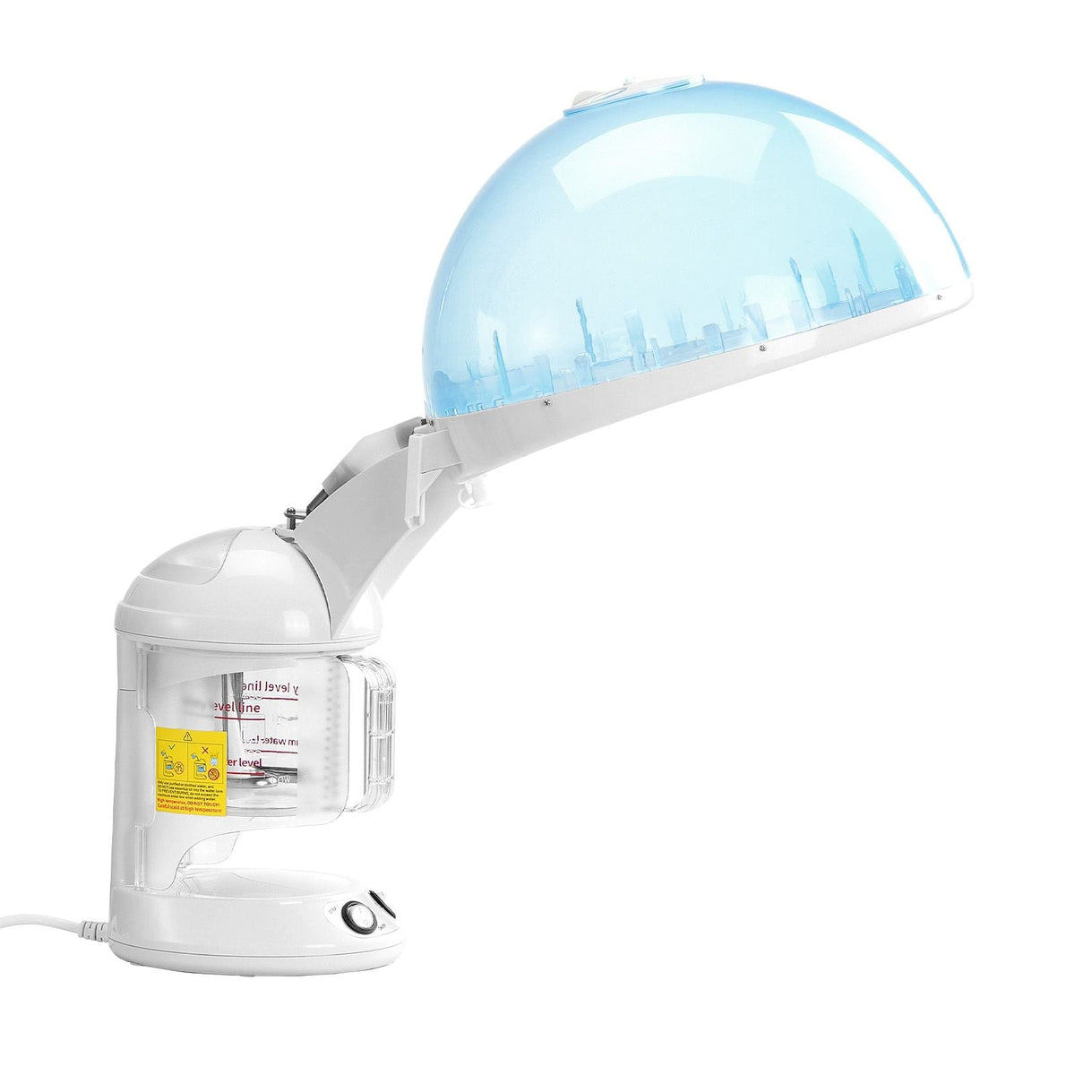 Hair Steamer, 2-in-1 Professional Hair & Facial Steamer with Detachable Bonnet Hood, Nano Ionic & UV Ozone Face Steamer with 360° Rotatable Sprayer for Salon Spa Home Beauty
