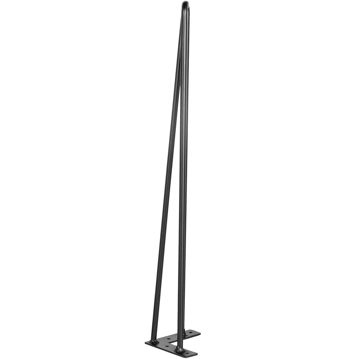 Hairpin Table Legs 26\" Black Set of 4 Desk Legs 880lbs Load Capacity (Each 220lbs) Hairpin Desk Legs 3 Rods for Bench Desk Dining End Table Chairs Carbon Steel DIY Heavy Duty Furniture Legs