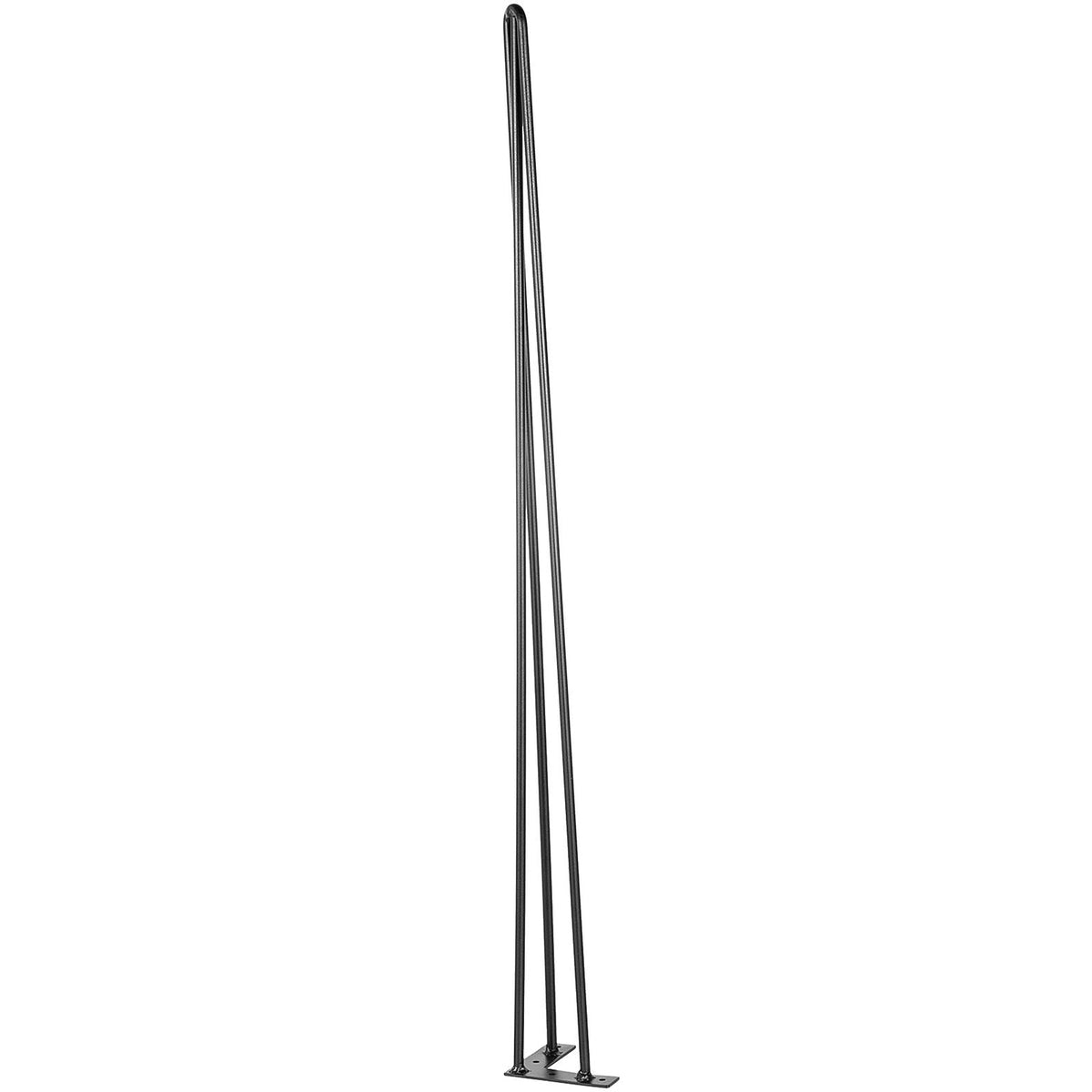Hairpin Table Legs 34\" Black Set of 4 Desk Legs 880lbs Load Capacity (Each 220lbs) Hairpin Desk Legs 3 Rods for Bench Desk Dining End Table Chairs Carbon Steel DIY Heavy Duty Furniture Legs