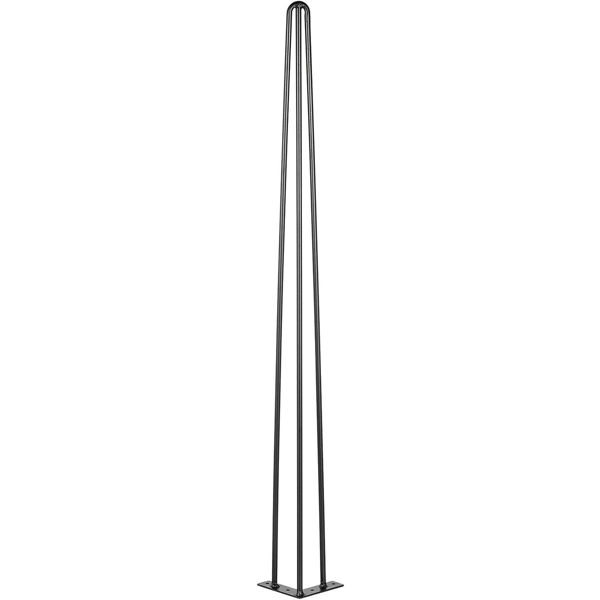 Hairpin Table Legs 34\" Black Set of 4 Desk Legs 880lbs Load Capacity (Each 220lbs) Hairpin Desk Legs 3 Rods for Bench Desk Dining End Table Chairs Carbon Steel DIY Heavy Duty Furniture Legs